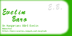evelin baro business card